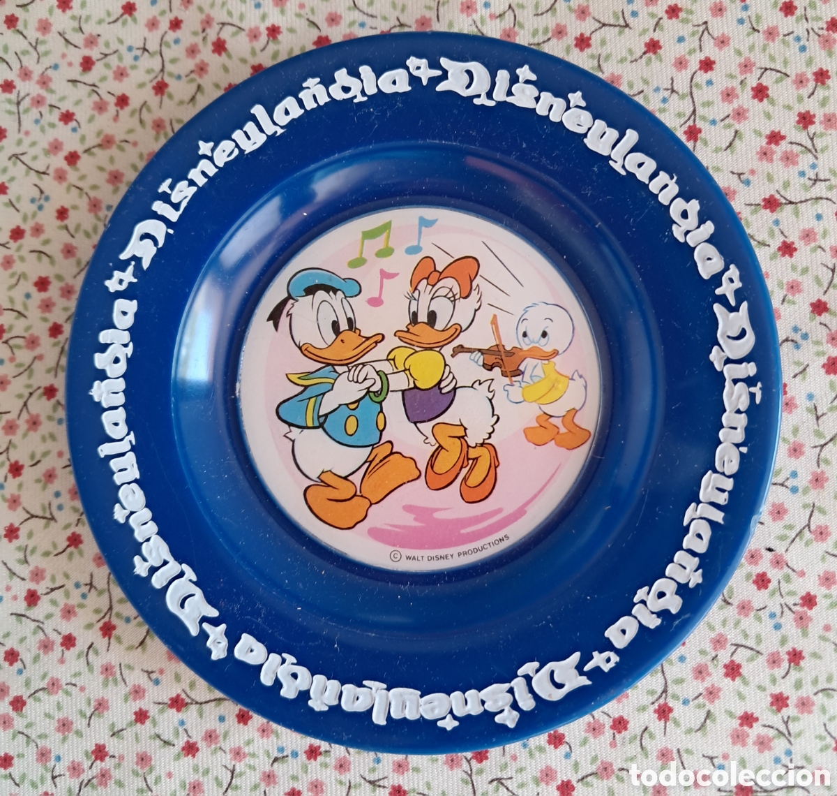 Brinquedos antigos e Jogos de cole&ccedil;&atilde;o: Disneyland, Walt Disney. Platito de juego de cocina infantil. Donald y Daisy bailando. A&ntilde;os 80
