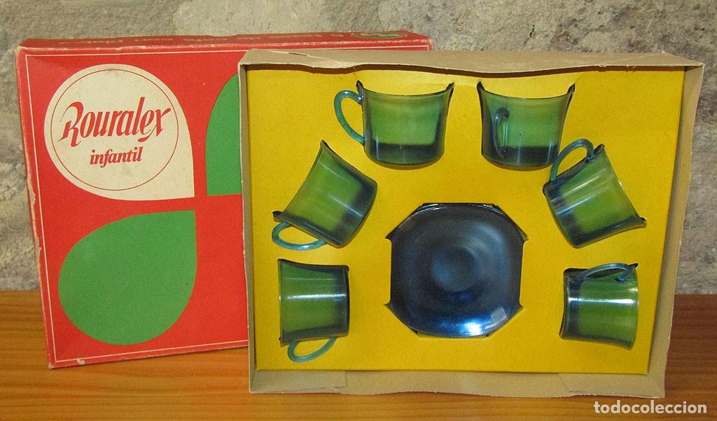Juguetes antiguos y juegos de colecci&oacute;n: ANTIGUO JUEGO DE CAFE CON PLATOS - ROURALEX INFANTIL - NUEVO Y EN SU CAJA - A&Ntilde;OS 60/70