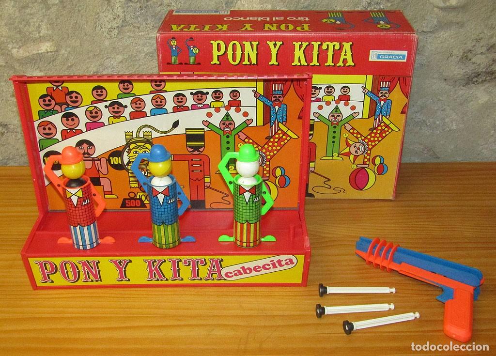 Juguetes antiguos y juegos de colecci&oacute;n: ANTIGUO JUEGO DE PUNTER&Iacute;A PON Y KITA CABECITA - JUGUETES GRACIA - A&Ntilde;OS 70 - COMPLETO Y FUNCIONANDO