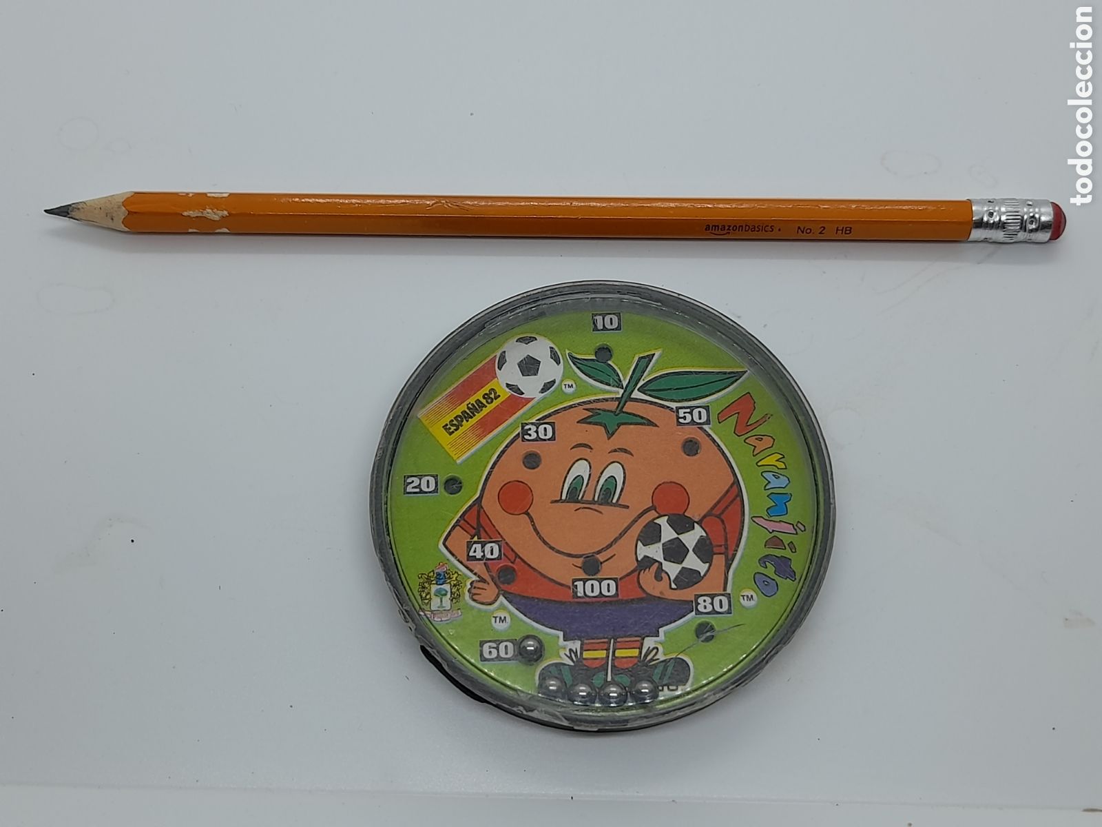 Juguetes antiguos y juegos de colecci&oacute;n: ANTIGUO JUEGO DE COMPETICI&Oacute;N. NARANJITO. MUNDIAL 82. JUEGO DE BOLAS