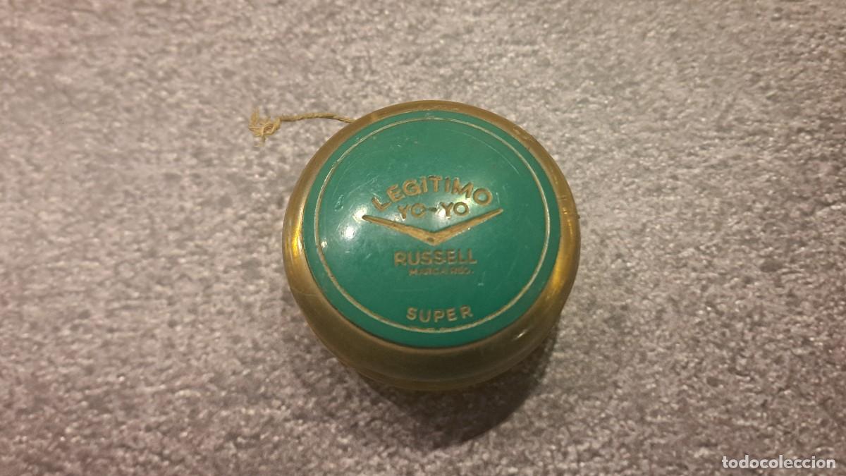 Jouets Anciens et Jeux de collection: Antiguo YO YO, YOYO, LEGITIMO YO-YO RUSSELL SUPER (Marca Registrada) de Color Verde.