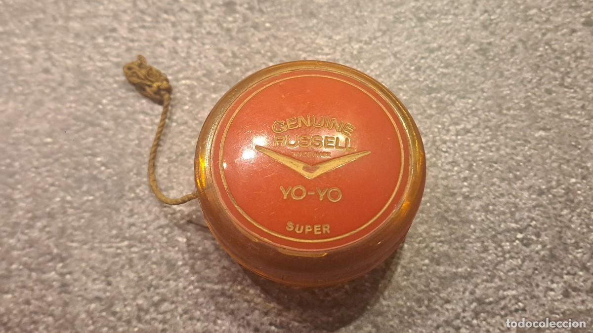 Brinquedos antigos e Jogos de cole&ccedil;&atilde;o: Antiguo YO YO, YOYO, LEGITIMO YO-YO RUSSELL SUPER (Marca Registrada) de Color Rojo.