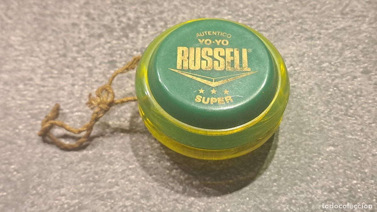 Juguetes antiguos y juegos de colecci&oacute;n: Antiguo YO YO, YOYO, LEGITIMO YO-YO RUSSELL SUPER (Marca Registrada) de Color Verde Oscuro y Claro.
