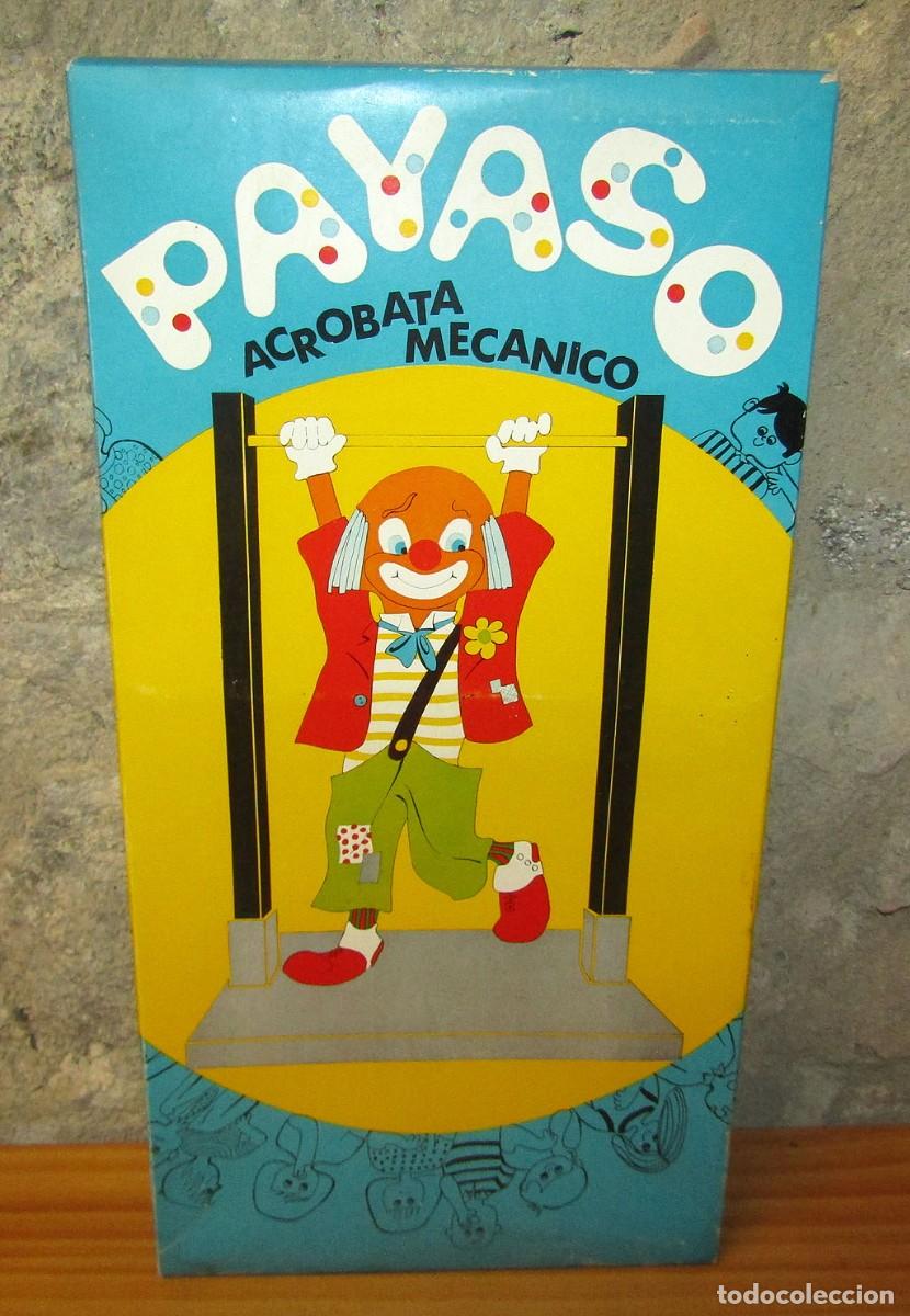 Juguetes antiguos y juegos de colecci&oacute;n: ANTIGUO PAYASO ACROBATA MECANICO DE LA CASA Froba, SA (Terrasa) - NUEVO Y EN SU CAJA - A&Ntilde;OS 60/70