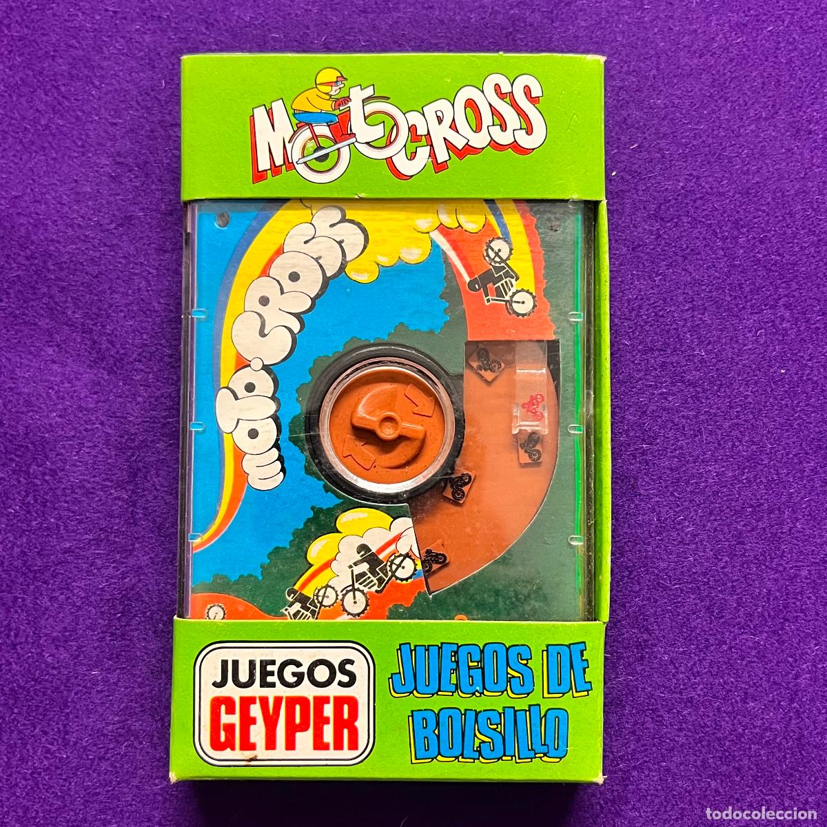 Antique Toys and Collectible Games: JUEGO DE BOLSILLO. JUEGOS GEYPER. MOTO CROSS. A&Ntilde;OS 80. NUEVO, SIN USAR.