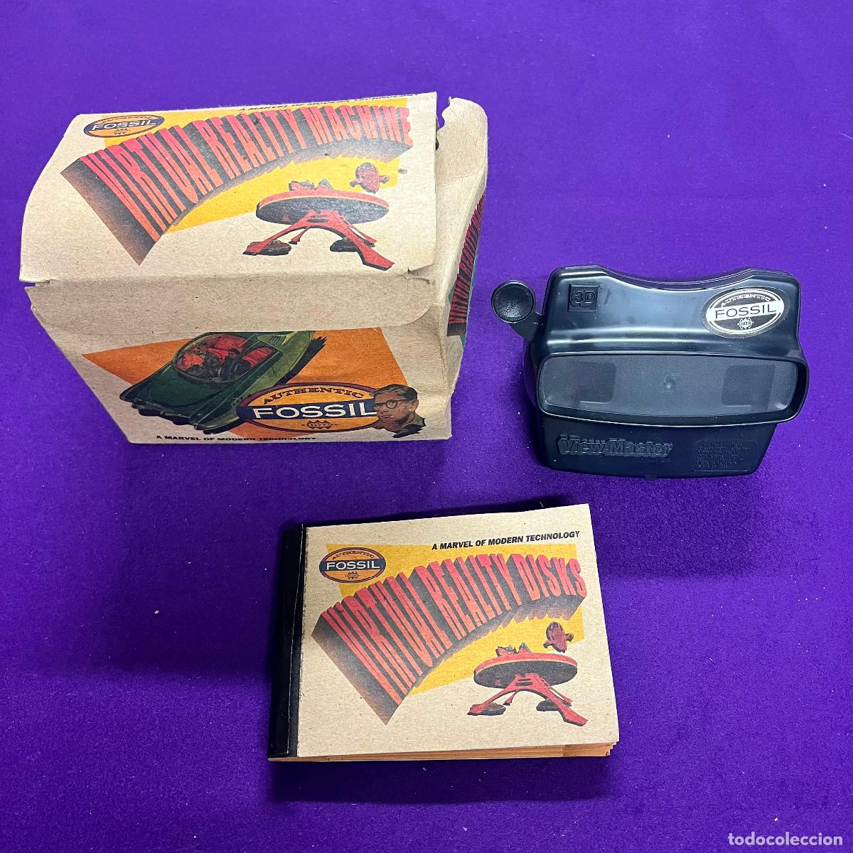 Juguetes antiguos y juegos de colecci&oacute;n: VISOR 3D AUTHENTIC FOSSIL. WORLDWIDE. EN SU CAJA CON 2 DISCOS.