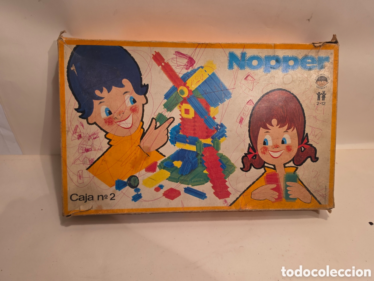 Juguetes antiguos y juegos de colecci&oacute;n: NOPPER. JUGUETE DE CONSTRUCCION. A&Ntilde;OS 70. COMPLETO.