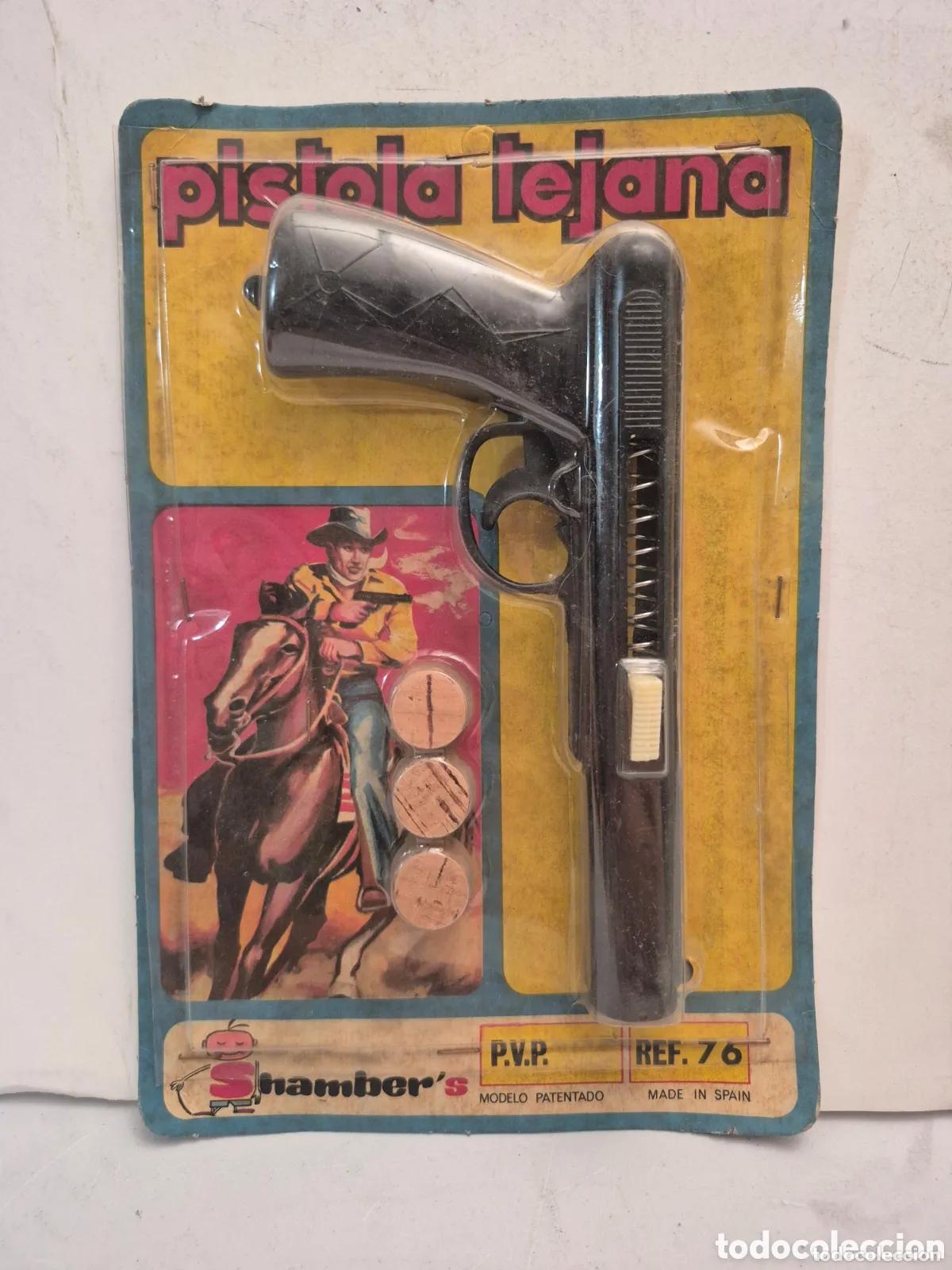 Juguetes antiguos y juegos de colecci&oacute;n: SHAMBERS 76- PISTOLA TEJANA NUEVA PRECINTADA