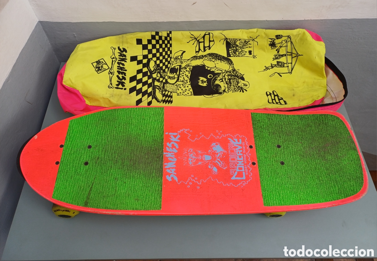 Juguetes antiguos y juegos de colecci&oacute;n: Skate - Monopat&iacute;n Sancheski Radical, con funda