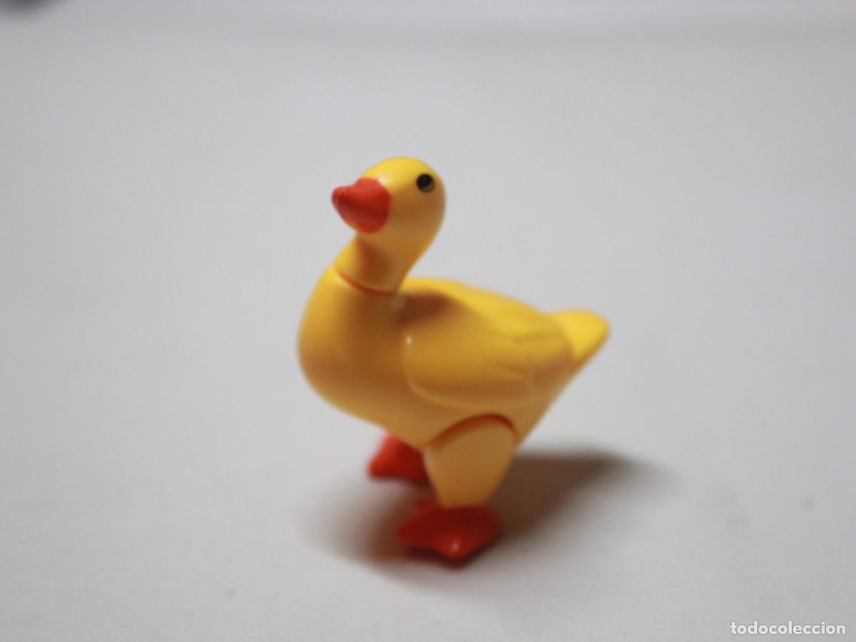 Antique Toys and Collectible Games: Figura pato amarillo articulado juguete animal de granja