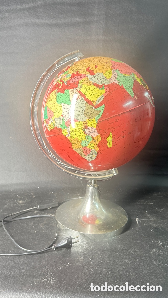 Antique Toys and Collectible Games: Globo terr&aacute;queo con luz