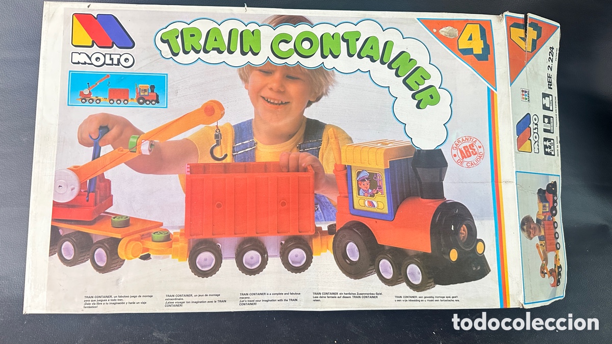 Juguetes antiguos y juegos de colecci&oacute;n: TRAIN CONTAINER DE MOLTO - Foto 3