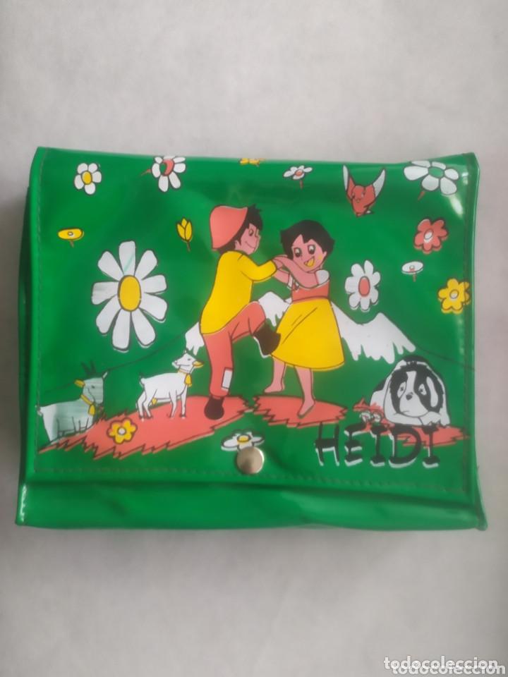 Jouets Anciens et Jeux de collection: Cartera colegio Heidi con Pedro y las Cabras con cinta para llevarla al hombro