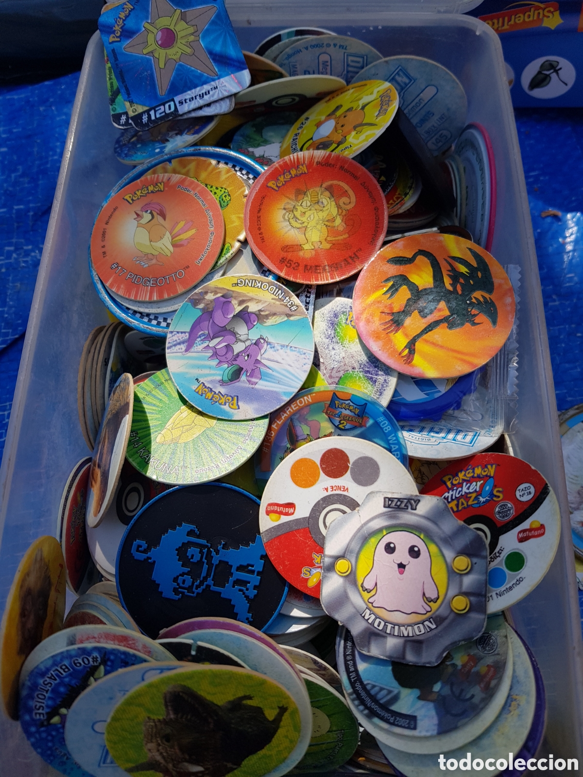 Juguetes antiguos y juegos de colecci&oacute;n: LOTE DE MAS DE 200 TAZO DE POKEMON DIGIMON ETC