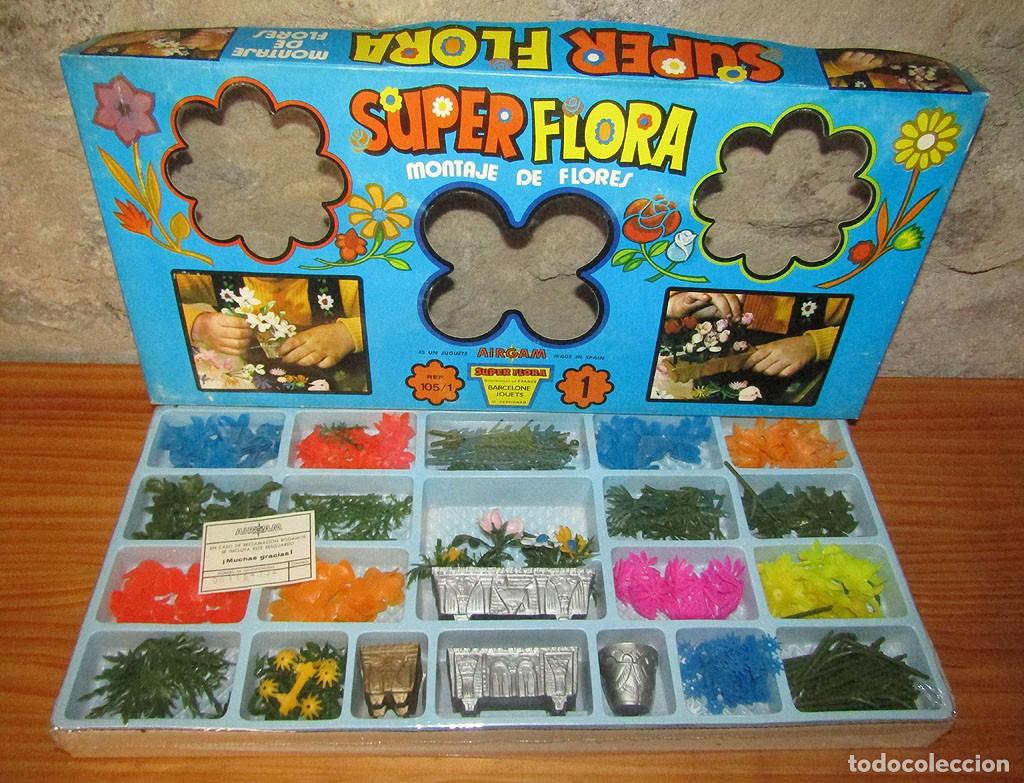 Juguetes antiguos y juegos de colecci&oacute;n: SUPER FLORA N&ordm;1 DE AIRGAM, MONTAJE DE FLORES - NUEVO Y EN SU CAJA ORIGINAL - A&Ntilde;OS 70 - PRECINTADO