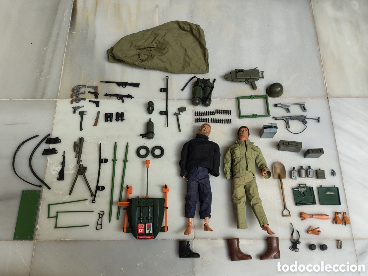 Juguetes antiguos y juegos de colecci&oacute;n: LOTE DE MU&Ntilde;ECOS Y ACCESORIOS GEYPER / MADE IN SPAIN