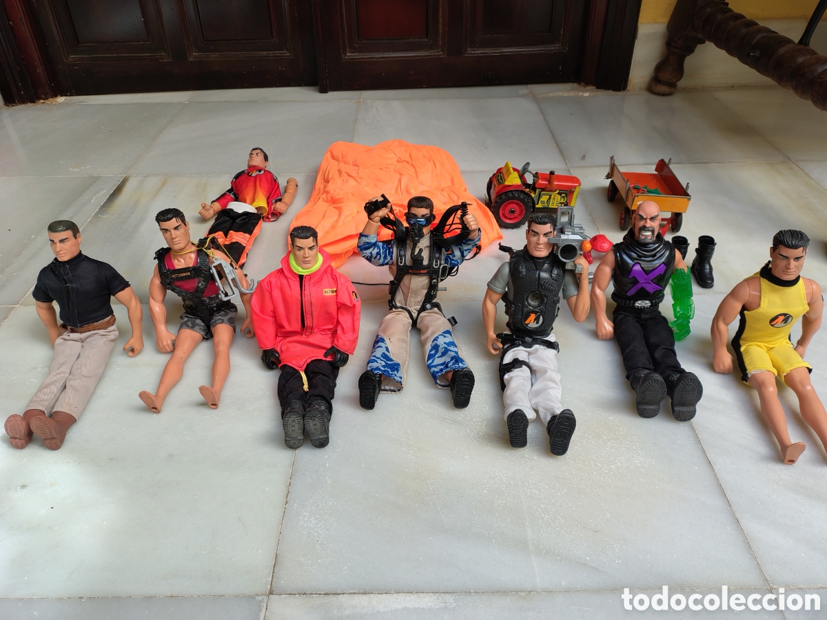 Juguetes antiguos y juegos de colecci&oacute;n: ESPECTACULAR LOTE DE MU&Ntilde;ECOS ACTION MAN