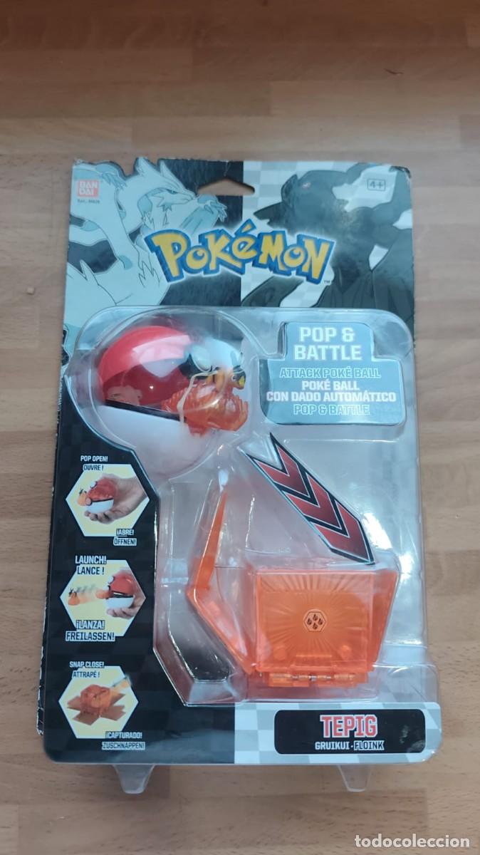 Juguetes antiguos y juegos de colecci&oacute;n: Pok&eacute;mon Tepig Pop & Battle Pok&eacute; Ball Bandai 2011 en blister