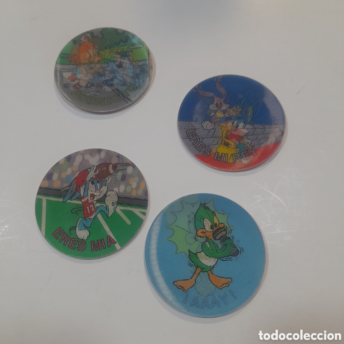 Juguetes antiguos y juegos de colecci&oacute;n: Tazos holograficos Tiny Toon