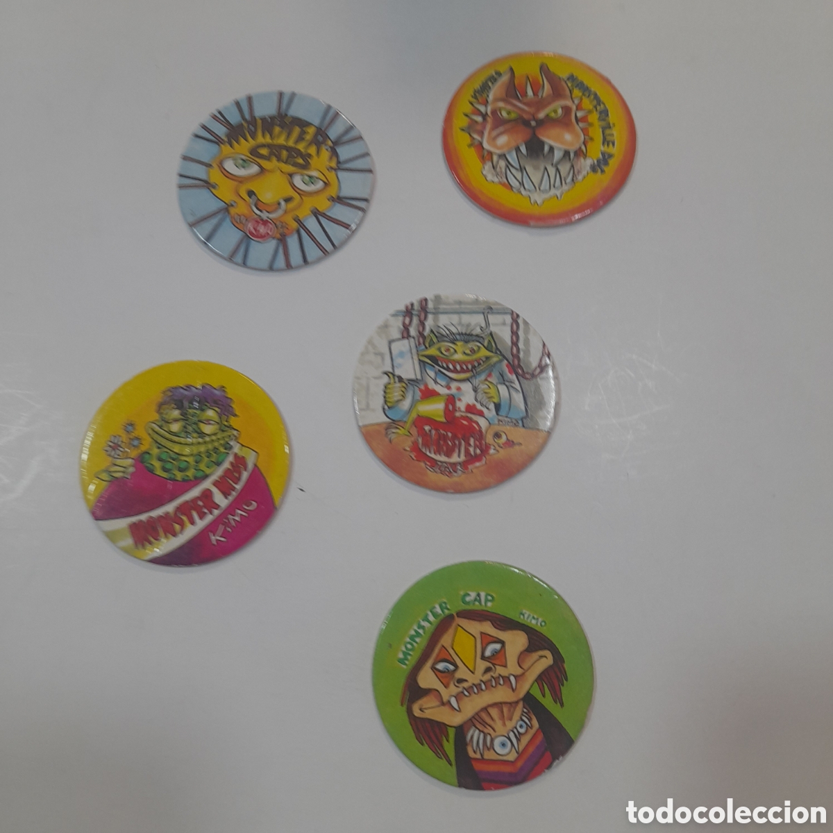 Juguetes antiguos y juegos de colecci&oacute;n: Tazos Mad Monster Caps