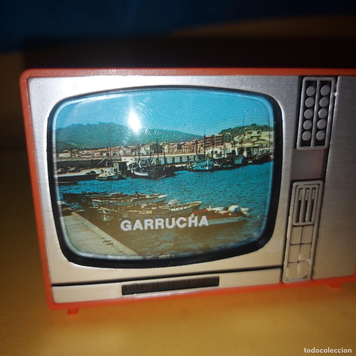 Juguetes antiguos y juegos de colecci&oacute;n: VISOR CON FORMA DE TELEVISION CON FOTOGRAFIAS DE GARRUCHA- ALMERIA -
