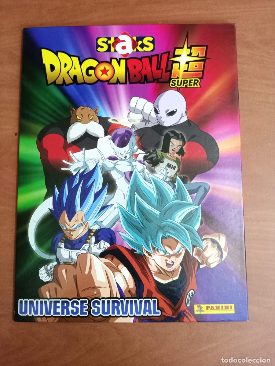 Juguetes antiguos y juegos de colecci&oacute;n: STAKS DRAGON BALL - super PANINI tablero juego DBZ - Universe survival -BUEN ESTADO