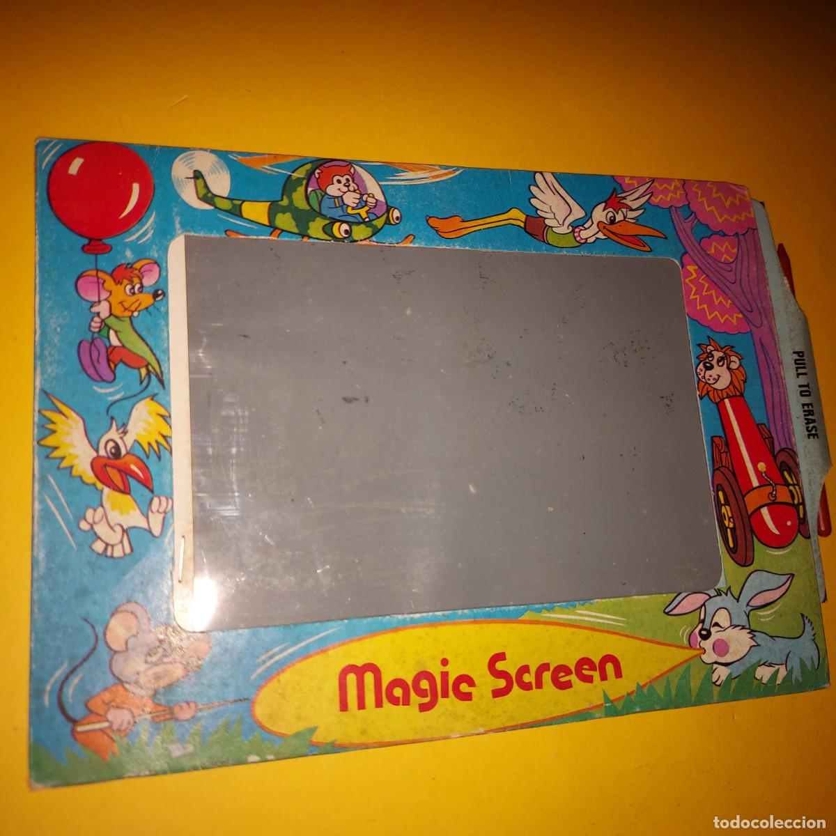 Giocattoli antichi e Giochi di collezione: PIZARRA MAGICA CON PUNTERO A&Ntilde;OS 70 MAGIC SCREEN