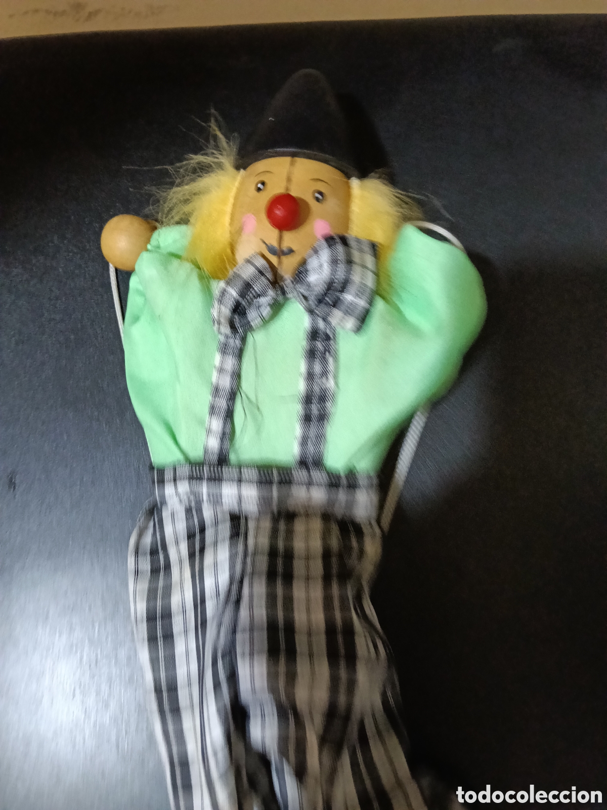 Juguetes antiguos y juegos de colecci&oacute;n: Antiguo payaso marioneta