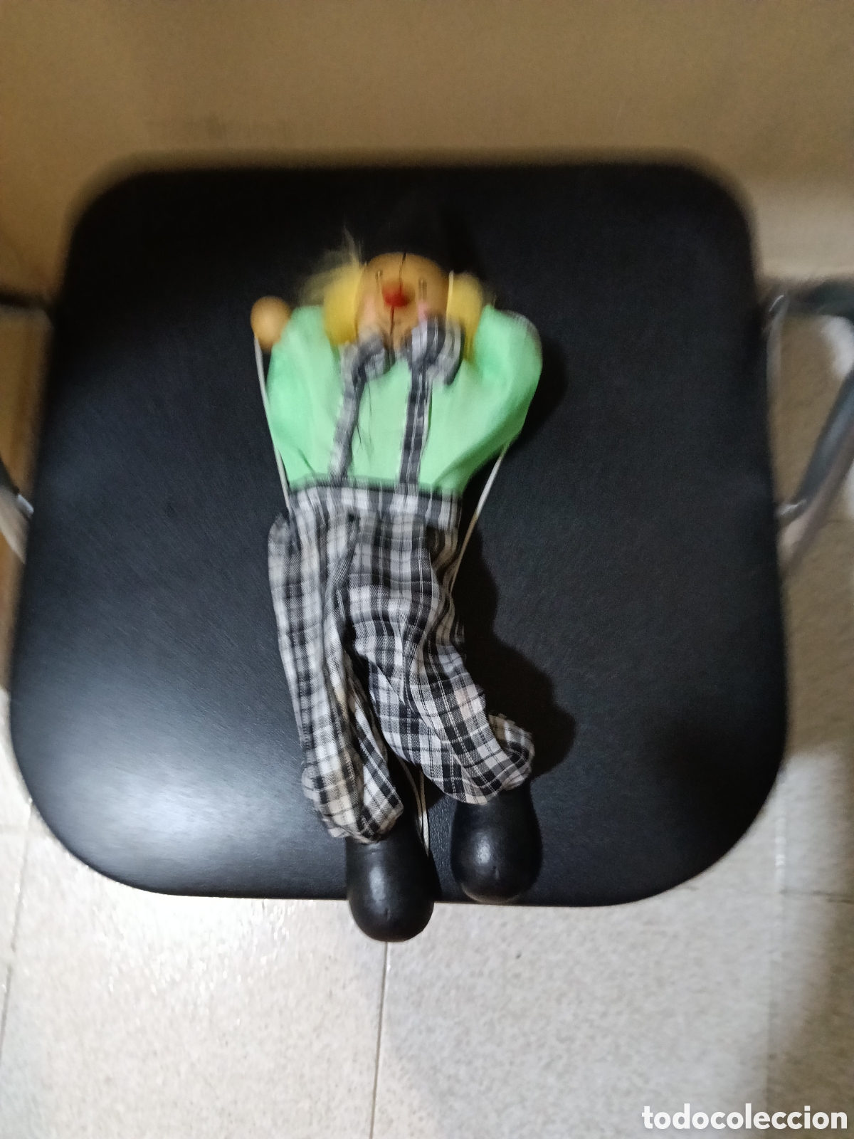 Juguetes antiguos y juegos de colecci&oacute;n: Antiguo payaso marioneta