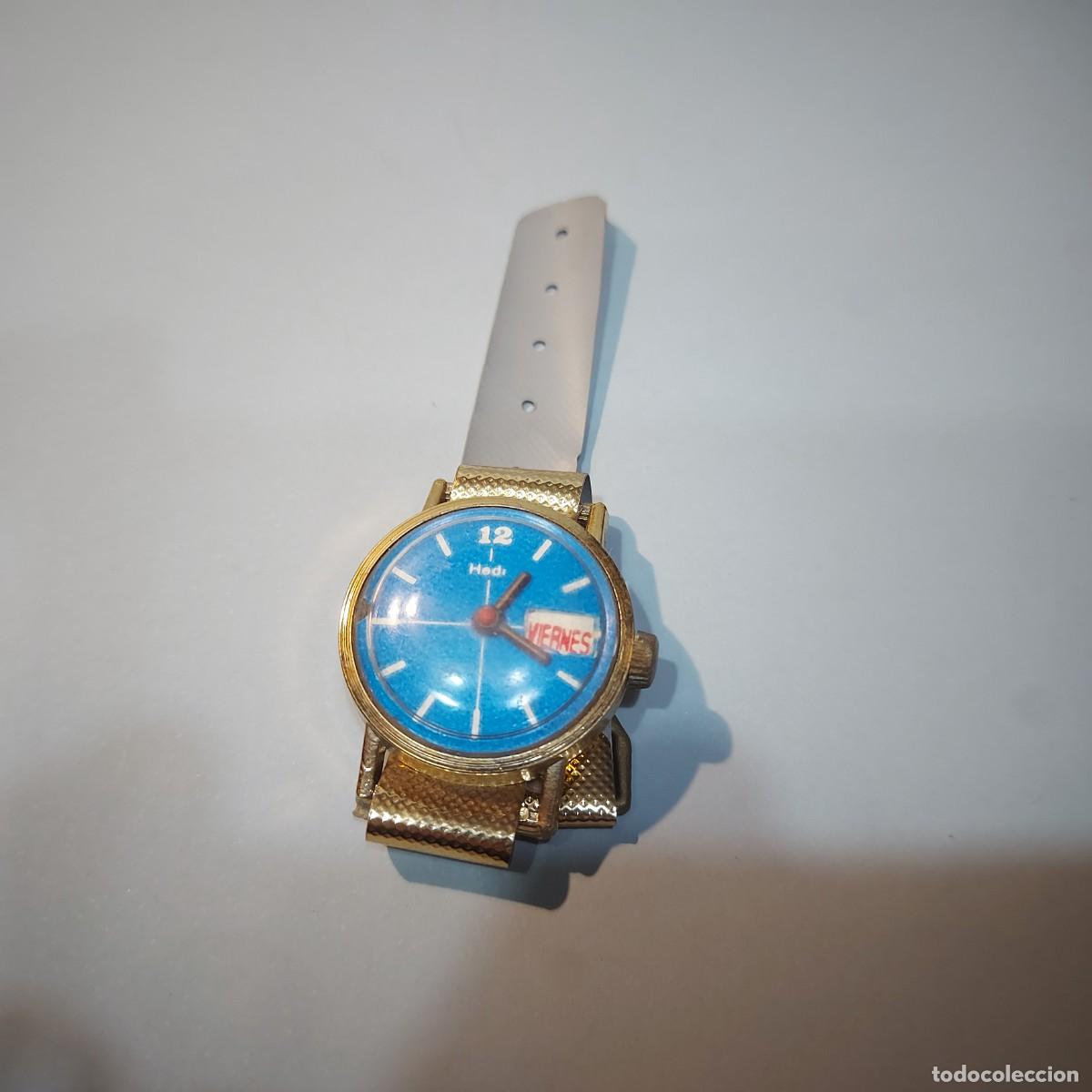 Juguetes antiguos y juegos de colecci&oacute;n: RELOJ DE JUGUETE MARCA HEDI