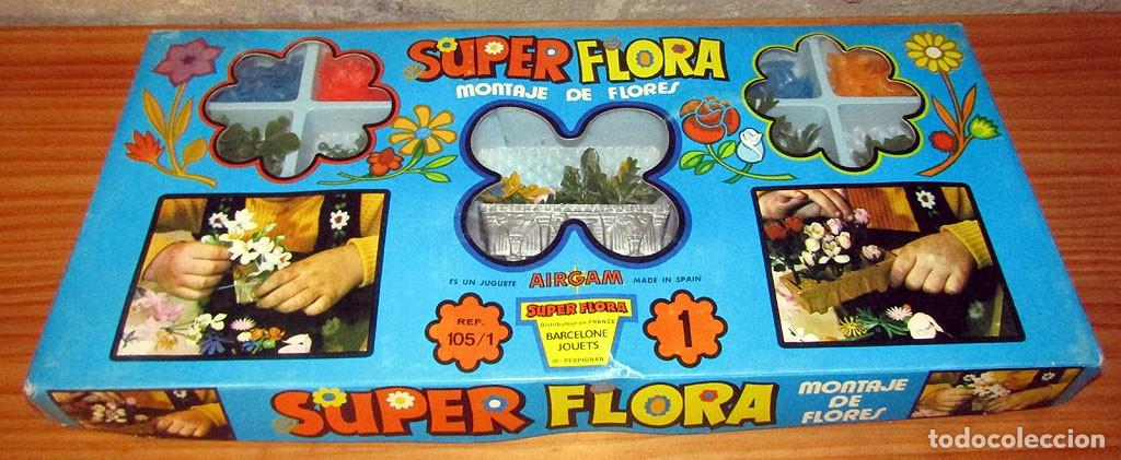Juguetes antiguos y juegos de colecci&oacute;n: SUPER FLORA N&ordm;1 DE AIRGAM, MONTAJE DE FLORES - NUEVO Y EN SU CAJA ORIGINAL - A&Ntilde;OS 70 - PRECINTADO