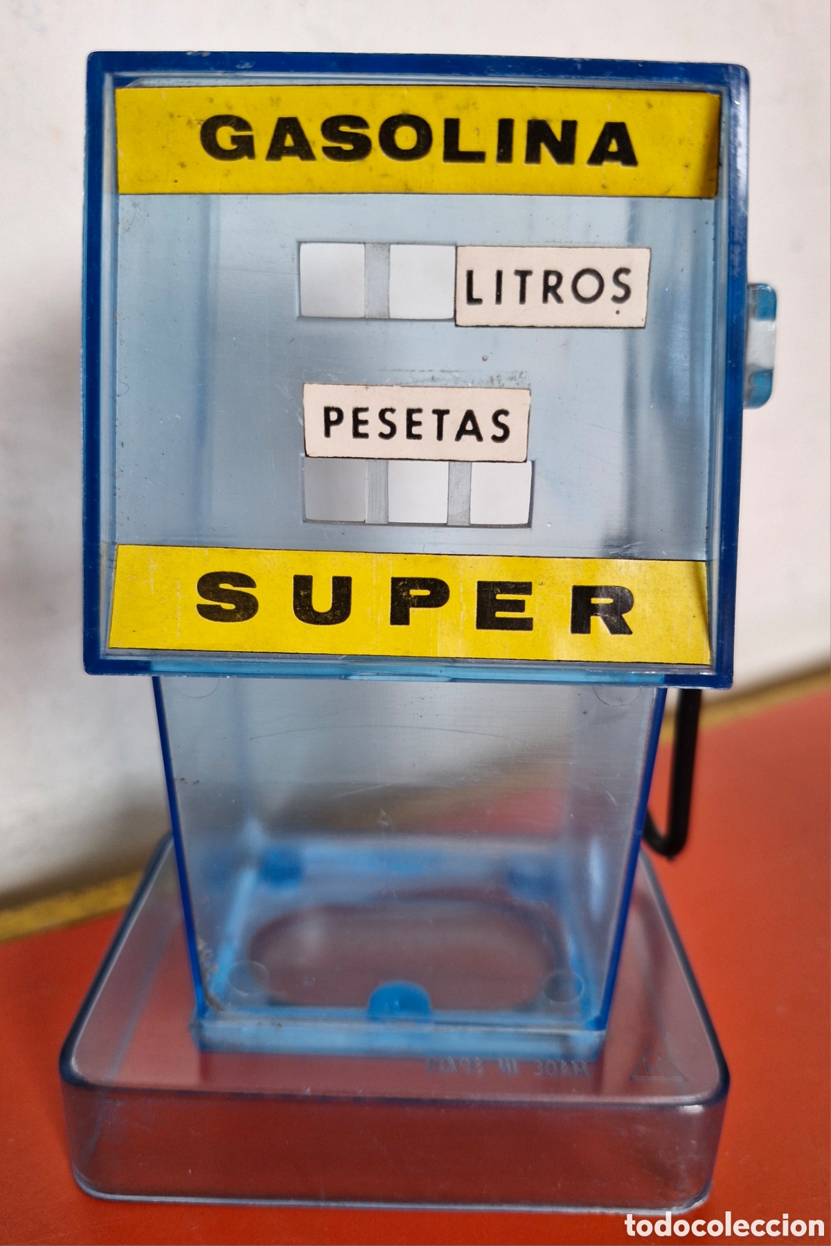 Antique Toys and Collectible Games: SURTIDOR DE GASOLINA PARA ANISES / CARAMELOS.MONTEPLAST 70'S.NUEVO.