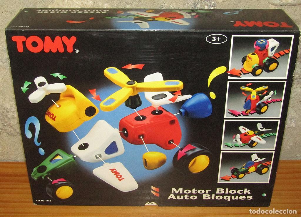 Juguetes antiguos y juegos de colecci&oacute;n: AUTO BLOQUES DE TOMY - MOTOR BLOCK - NUEVO Y EN SU CAJA ORIGINAL - COMPLETO