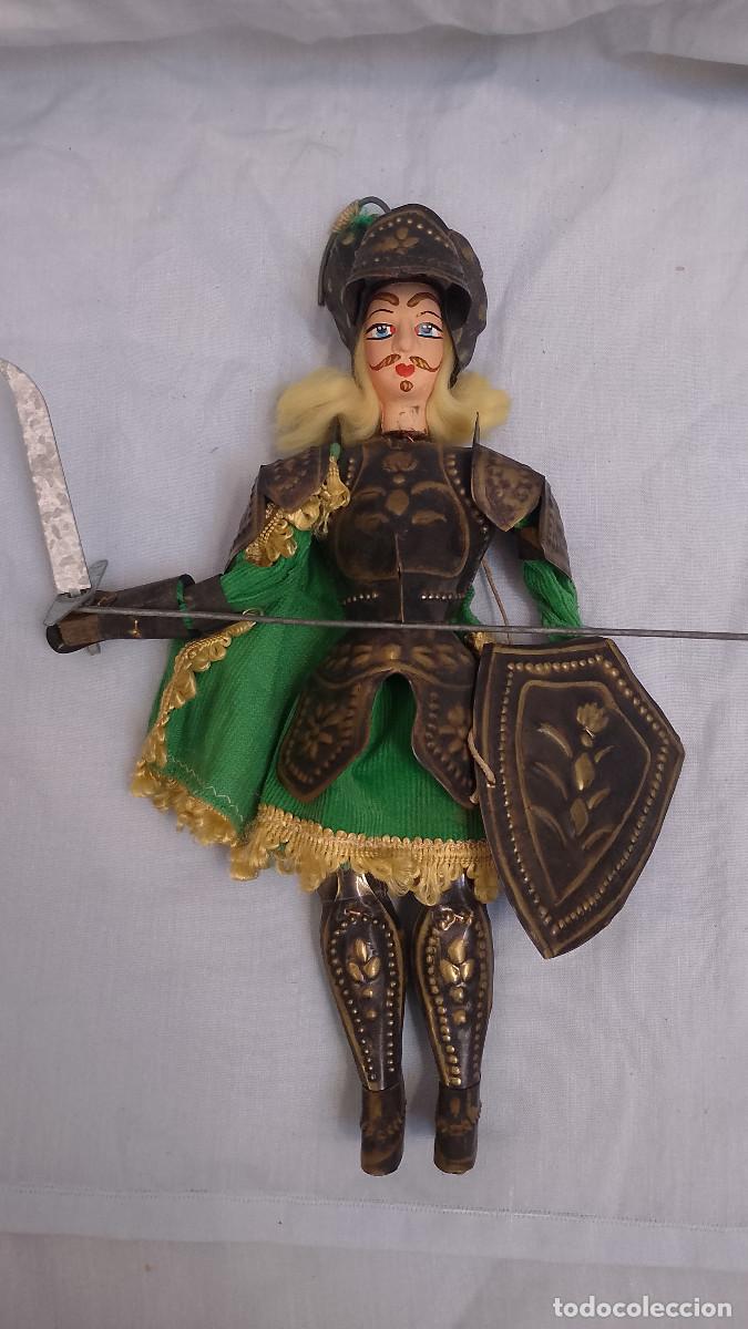 Juguetes antiguos y juegos de colecci&oacute;n: arioneta siciliana &ndash; Opera dei Pupi &ndash; Guerrero con armadura, espada y escudo
