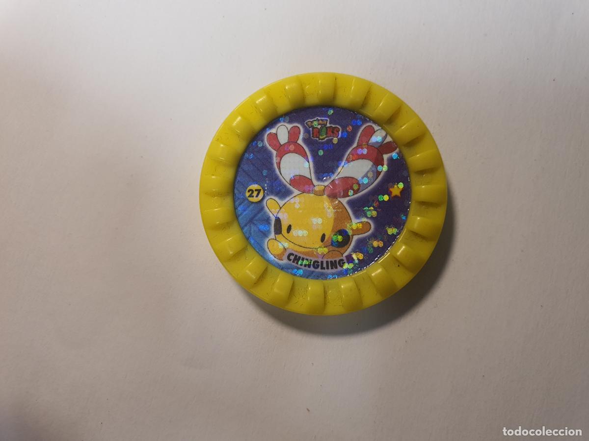 Juguetes antiguos y juegos de colecci&oacute;n: TAZO POKEMON -- A&Ntilde;O 2007 -- POKEMON ROKS -- CHIPICAO -- N&ordm; 27 CIRCULO AMARILLO