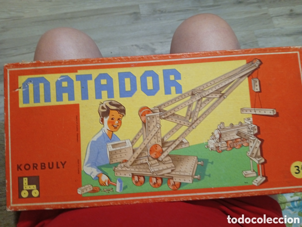 Juguetes antiguos y juegos de colecci&oacute;n: Juego construcci&oacute;n MATADOR COMPLETO