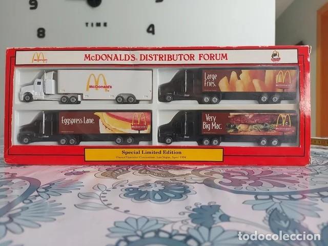 Juguetes antiguos y juegos de colecci&oacute;n: 4 camiones Mc Donald's ed. limitada 1997