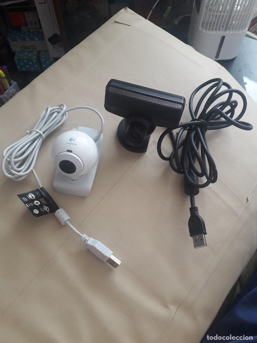 Juguetes antiguos y juegos de colecci&oacute;n: C&aacute;maras Logitech Espress Plus y Play Station Eye.