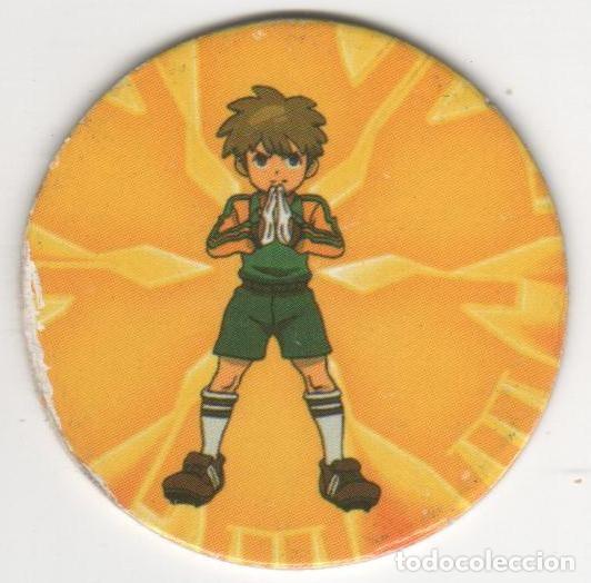 Juguetes antiguos y juegos de colecci&oacute;n: COLECCI&Oacute;N TAZOS E-MAX INAZUMA ELEVEN SERIE ANIMACI&Oacute;N TAZO CAPS POGS N&Uacute;M 001 1 10 ATAQUE 20 DEFENSA