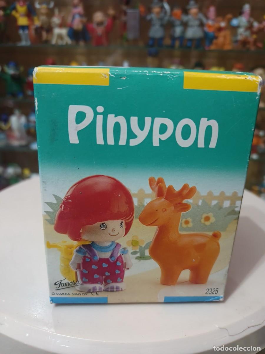 Juguetes antiguos y juegos de colecci&oacute;n: Antigua caja sin abrir Pinypon a&ntilde;os 80 90 Ref. 2325 Ni&ntilde;a y Ciervo