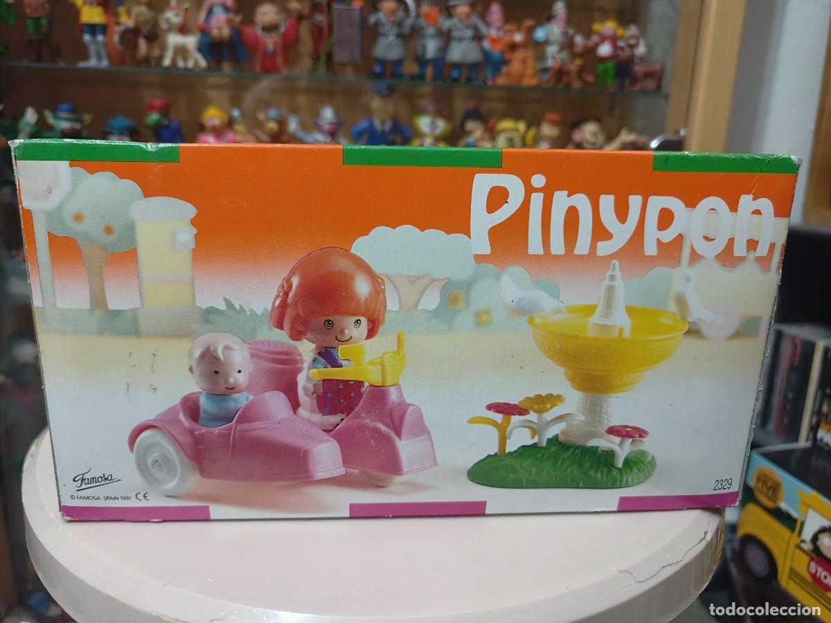 Juguetes antiguos y juegos de colecci&oacute;n: Ocasion ! Antigua caja sin abrir Pinypon a&ntilde;os 80 90 Ref. 2329 Coche con sidecar y fuente