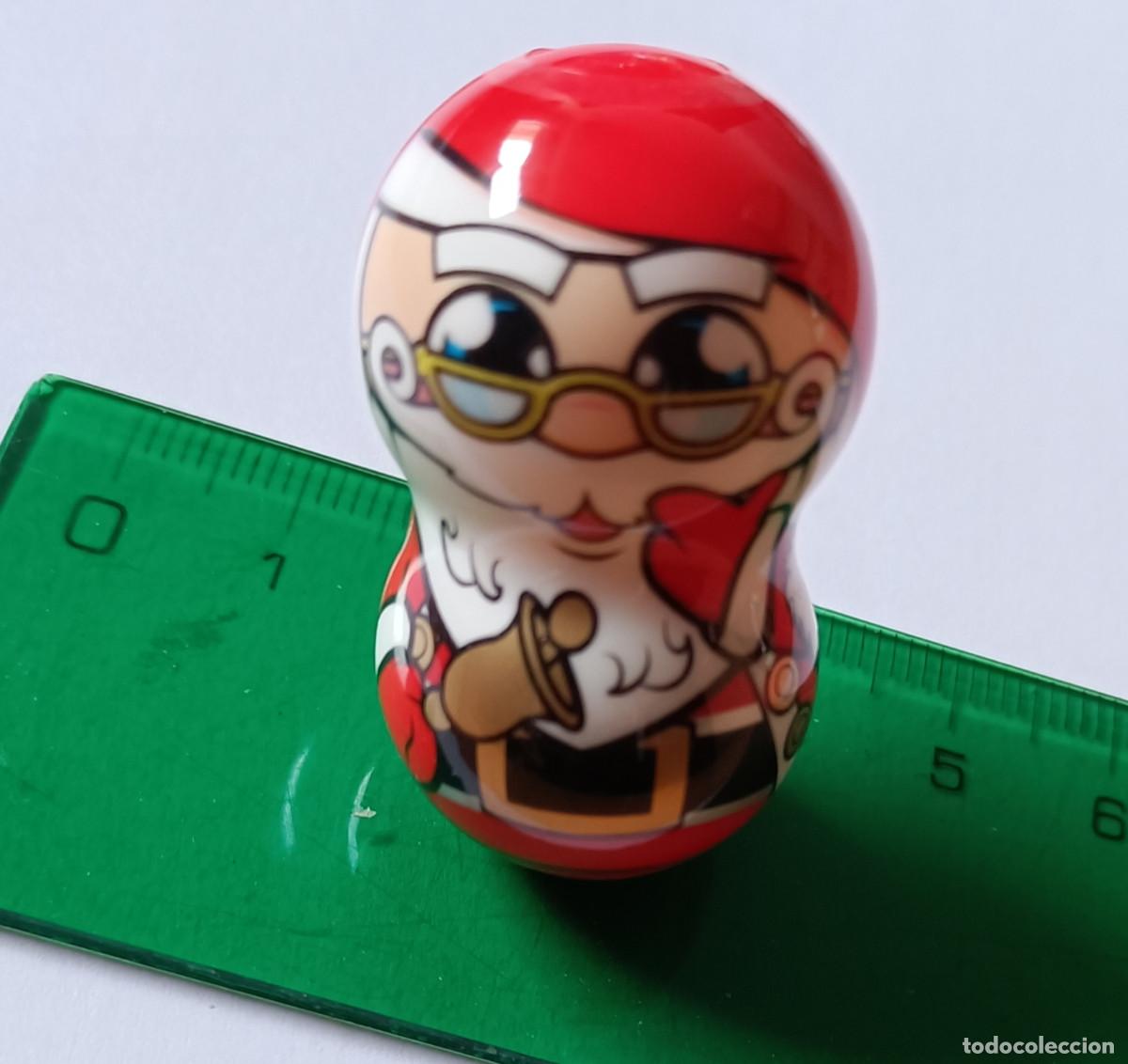 Juguetes antiguos y juegos de colecci&oacute;n: papa noel santa claus figura mu&ntilde;eco navidad figurita tentetieso tente tieso flipperz xmas navide&ntilde;o