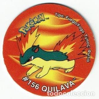 Juguetes antiguos y juegos de colecci&oacute;n: COLECCI&Oacute;N TAZOS MATUTANO POK&Eacute;MON TAZO 3 TAZO CAPS POGS N&ordm; 189 #156 156 QUILAVA PODER FUEGO