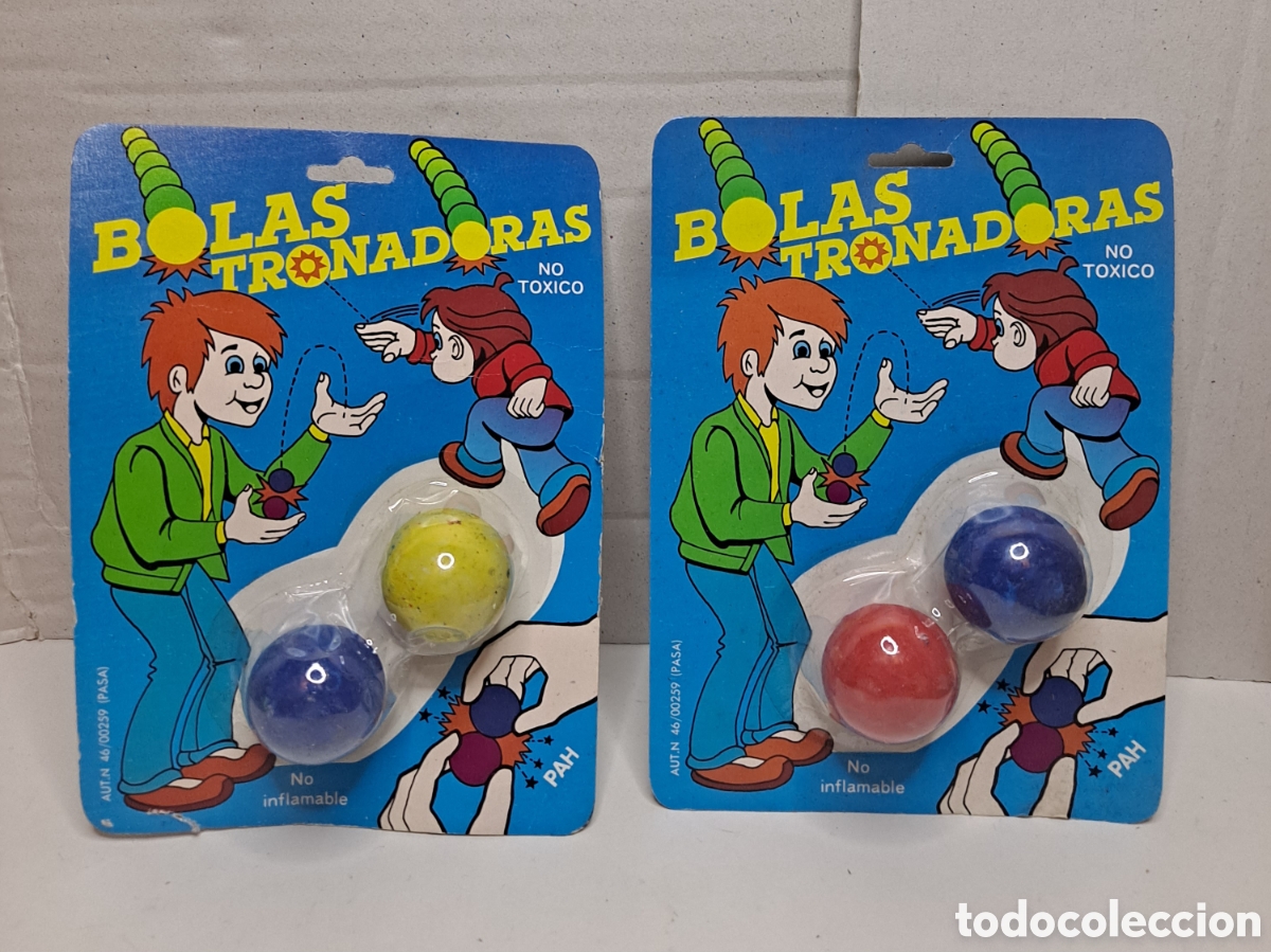 Juguetes antiguos y juegos de colecci&oacute;n: LOTE 2 BLISTER BOLAS TRONADORAS. NUEVO.