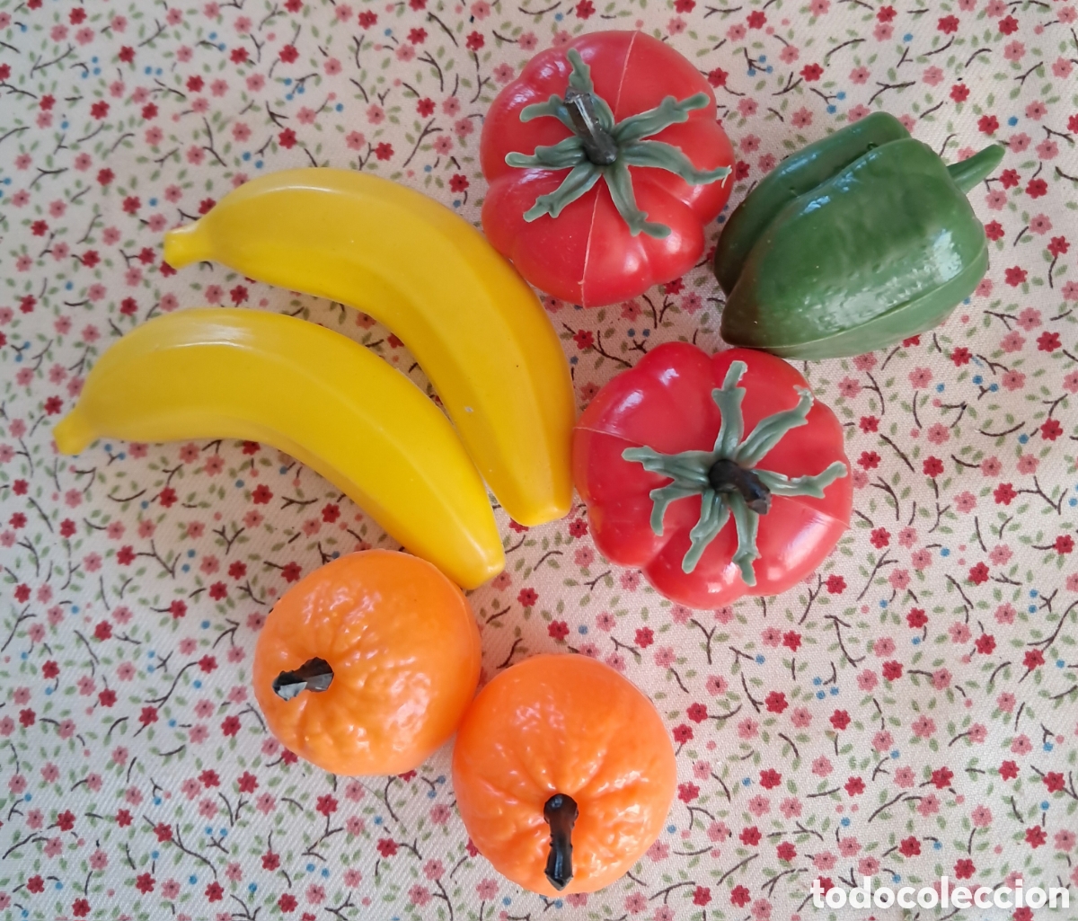Giocattoli antichi e Giochi di collezione: Frutas y hortalizas de pl&aacute;stico a&ntilde;os 80