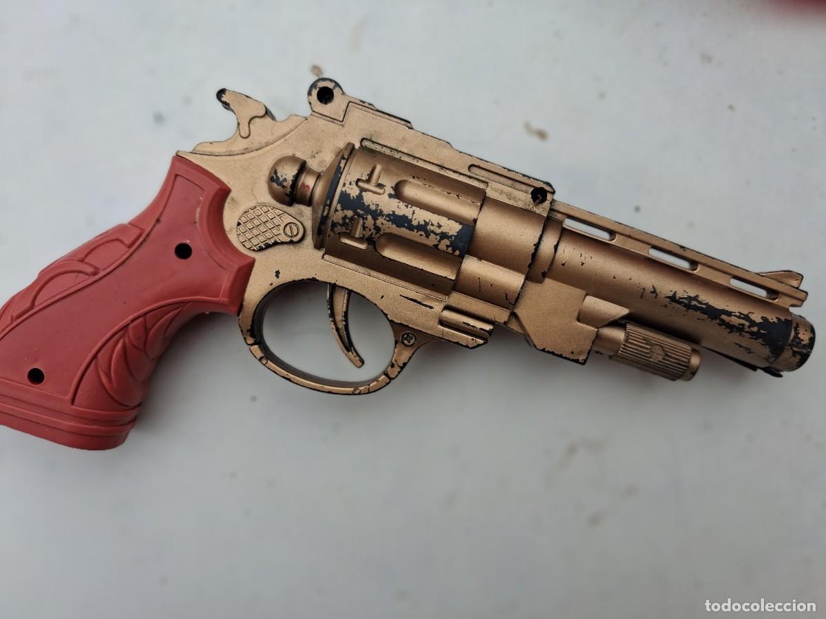 Jouets Anciens et Jeux de collection: Pistola del oeste - tipo colt pvc - ca&ntilde;&oacute;n 19 cms