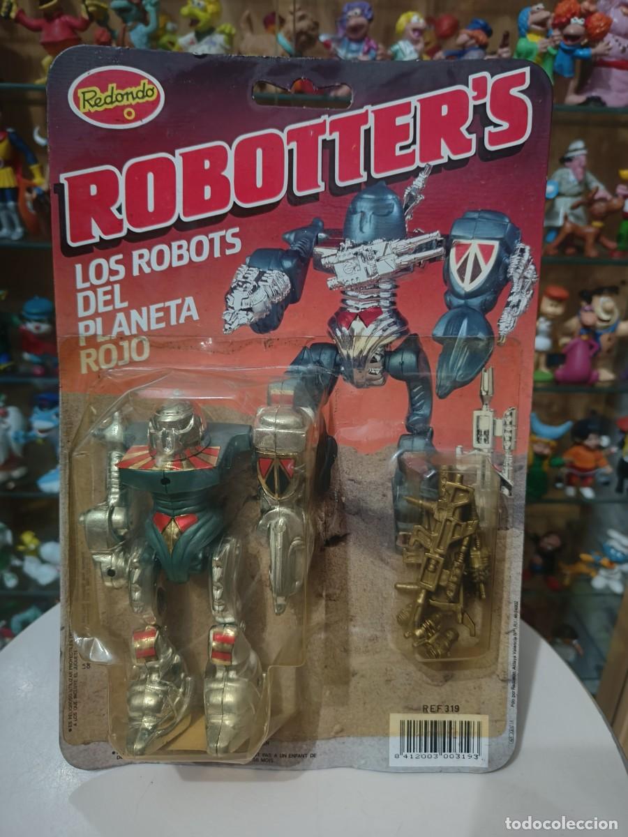 Juguetes antiguos y juegos de colecci&oacute;n: Rareza coleccionistas ! Antiguo blister juguete Robot Robotter&acute;s vintage a&ntilde;os 80 REDONDO