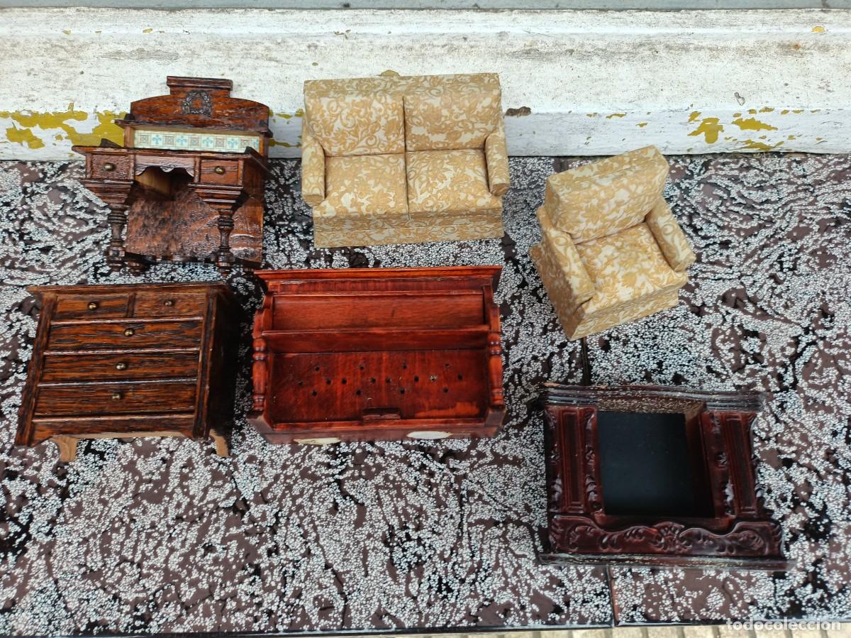Altes Spielzeug und Spiele: LOTE DE MUEBLES PARA HABITACI&Oacute;N CASA DE MU&Ntilde;ECAS.