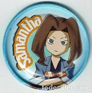 Juguetes antiguos y juegos de colecci&oacute;n: COLECCI&Oacute;N TAZOS MAGIC BOX INT. MEDABOTS METAL RAPPERS TAZO MET&Aacute;LICO CAPS POGS N&Uacute;MERO 67 SAMANTHA