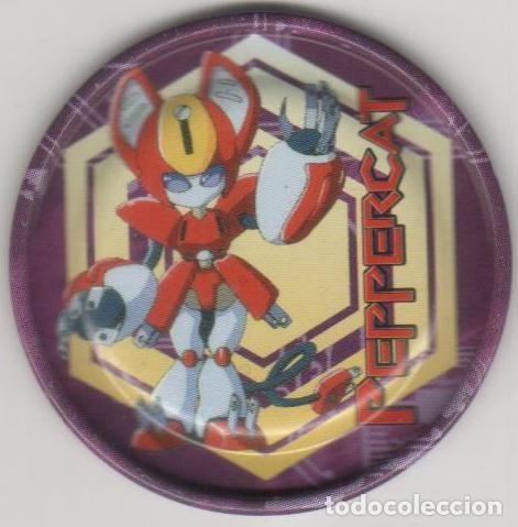 Juguetes antiguos y juegos de colecci&oacute;n: COLECCI&Oacute;N TAZOS MAGIC BOX INT. MEDABOTS METAL RAPPERS TAZO MET&Aacute;LICO CAPS POGS N&Uacute;MERO 30 PEPPERCAT